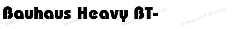 Bauhaus Heavy BT字体转换